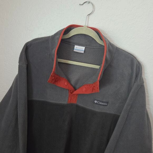 Columbia Men's Steens Mountain Half Snap Fleece Pullover Size XXL Grey - Picture 2 of 9